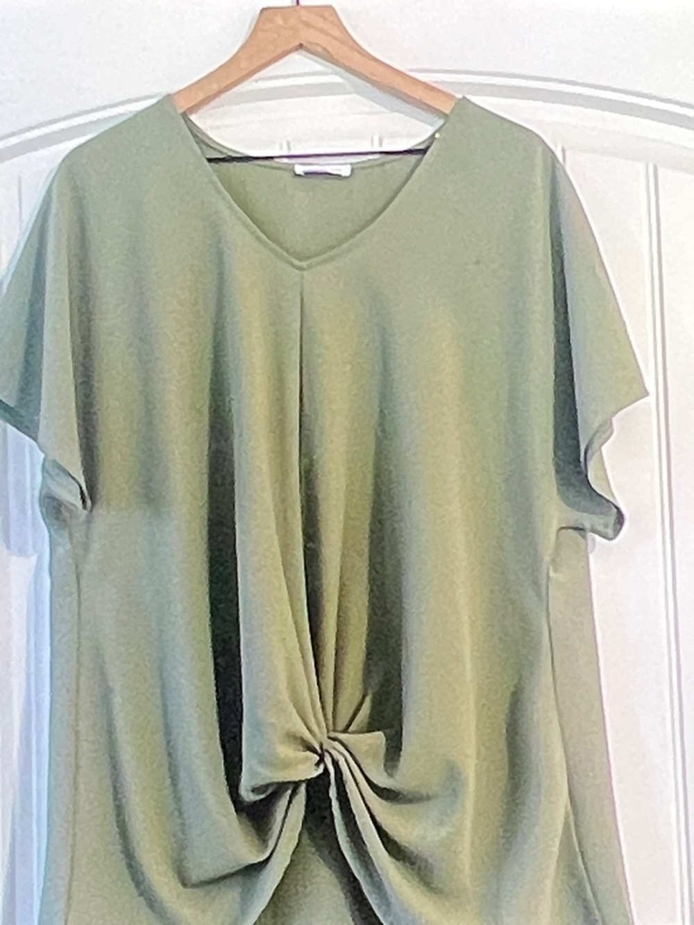Chicsoul tie front long line blouse